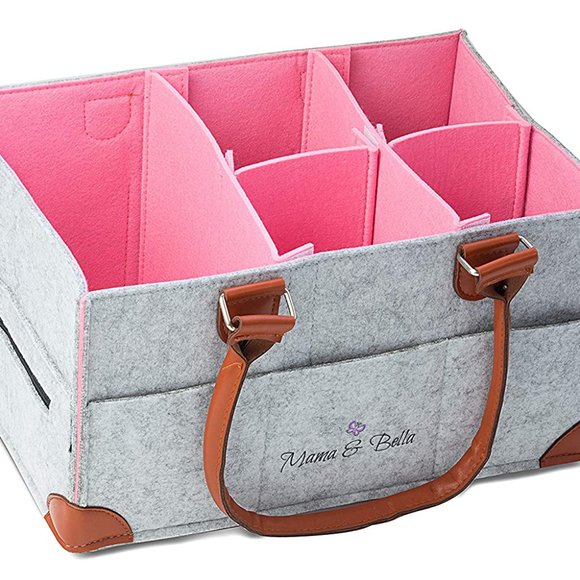 Diaper Caddy Organizer- Felt Baby basket - Picture 5 of 6